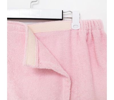 Набор для сауны «Экономь и Я»: полотенце-парео и чалма из хлопка светло-розового цвета — идеальный комфорт для вашего отдыха!, изображение 9