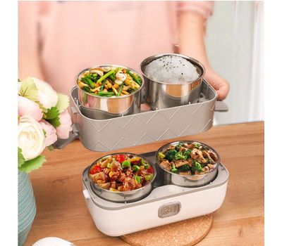 Портативный электрический ланч-бокс с паровой циркуляцией и подогревом — идеальный выбор для горячих обедов на ходу!, изображение 2
