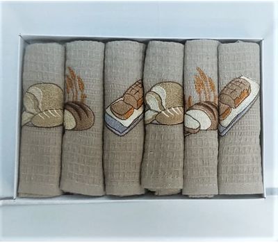 Набор кухонных вафельных полотенец 40*60 см — идеальное решение для вашей кухни!, изображение 2