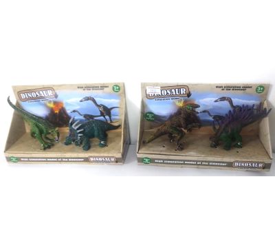 Набор динозавров Cretaceous (2 шт) - Реалистичные фигурки для увлекательных игр и развития воображения, изображение 2