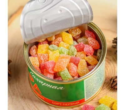Карамель Монпансье, карамель леденцовая в консервной банке, 140г, изображение 2