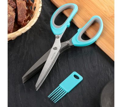 Ножницы для нарезки зелени с 5 лезвиями Scissors — удобство и эффективность на вашей кухне!, изображение 3