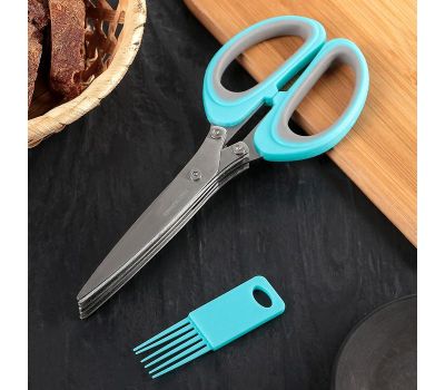 Ножницы для нарезки зелени с 5 лезвиями Scissors — удобство и эффективность на вашей кухне!, изображение 2