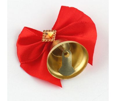 Колокольчик на булавке с бантом на Выпускной, красный, d = 2,6 см, 10шт, изображение 2 Колокольчик на булавке с бантом на Выпускной, красный, d = 2,6 см, 10шт, изображение 2