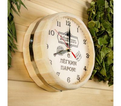 Часы банные бочонок "Добропаровъ": Не упустите момент с легким паром!, изображение 2