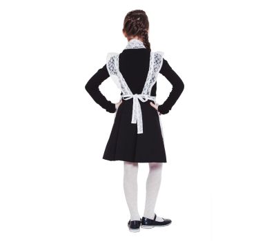 Школьный фартук гипюровый с воланами по бретелям и набором шаров, изображение 2 Школьный фартук гипюровый с воланами по бретелям и набором шаров, изображение 2