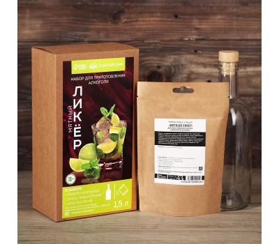 Набор для приготовления алкоголя "Мятный ликер": Эксклюзивный рецепт и натуральные компоненты от LotOK