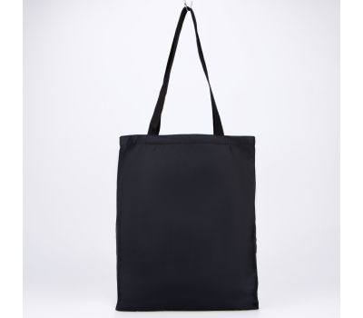 Стильная черная сумка-шопер в банке из полиэстера, изображение 6