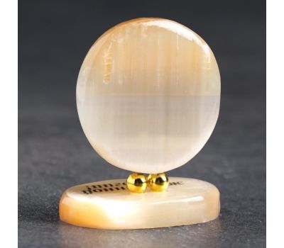 Сувенир «Жизненной энергии!» на подставке мандала, селенит - Универсальный Оберег, изображение 4