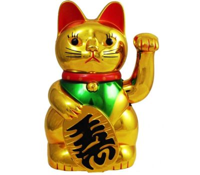 Денежный кот Манэки-Нэко 21 см – символ удачи и процветания