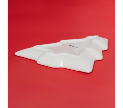 Новогоднее керамическое блюдо «Сани Деда Мороза» в форме ёлочки, 23×20×2,2 см, изображение 4