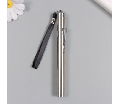 Стильный металлический фонарик с ремешком "Серебро" — ваш идеальный источник света в любых ситуациях!, изображение 2