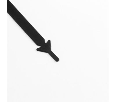 Набор шнурков для обуви, 12 шт, силиконовые, плоские, 13 мм, 9 см, цвет чёрный, изображение 3