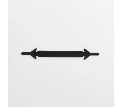 Набор шнурков для обуви, 12 шт, силиконовые, плоские, 13 мм, 9 см, цвет чёрный, изображение 2