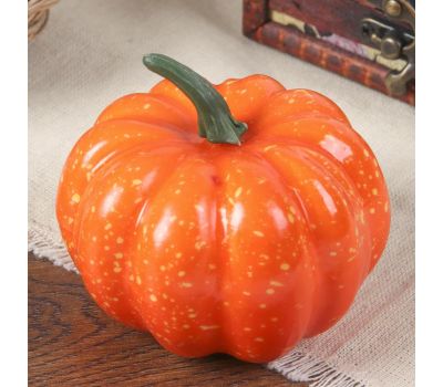 Муляж «Тыква круглая» 8,5х5,5 см для декора, изображение 2