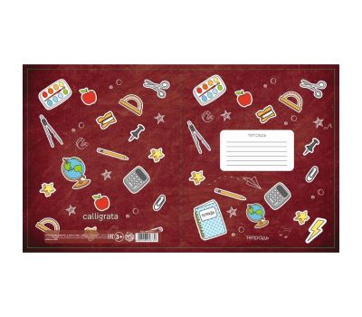 Школьная тетрадь на 12 листов, широкая линейка, А5, с яркой обложкой, изображение 6