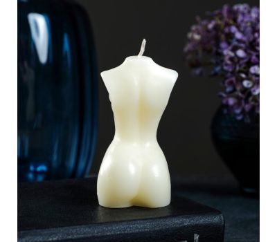 Фигурная свеча "Женское тело №1" молочная высотой 9 см — изысканное дополнение к вашему интерьеру, изображение 3