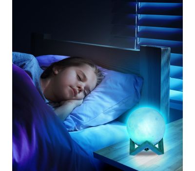 Ночник «Луна» с обучающими карточками для детской комнаты, изображение 2