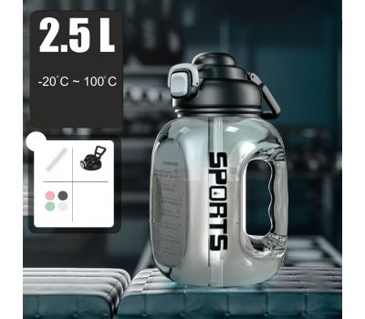 Бутылка для воды объемом 2,5 литра – ваш надежный спутник для здорового образа жизни!, изображение 4