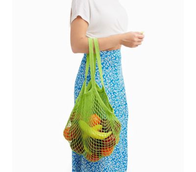 Авоська зеленая из хлопка 41 х 27 см: Экологичный и Стильный Выбор, изображение 3