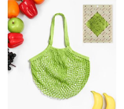 Авоська зеленая из хлопка 41 х 27 см: Экологичный и Стильный Выбор, изображение 4