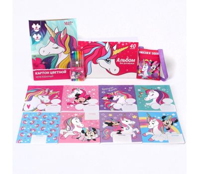 Подарочный набор первоклассника "Минни Маус. Единорог" для девочек, изображение 2