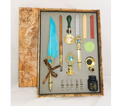 Подарочный письменный набор в стиле ретро — 21 предмет для творчества: Искусство Письма в Каждой Детали 18 890₸, изображение 3