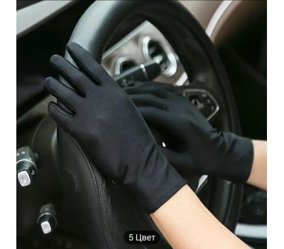 Легкие перчатки из лайкры черного цвета – комфорт и элегантность, изображение 3