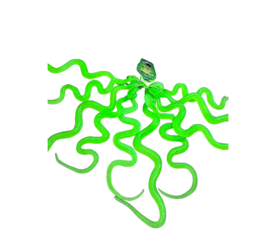 Набор из 2 светящихся искусственных змей длиной 30 см для розыгрышей и вечеринок, изображение 2