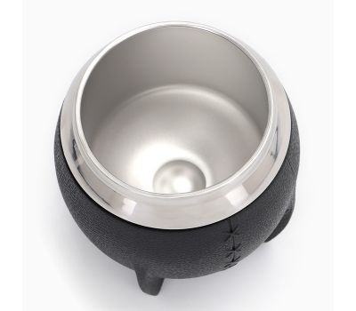 Набор "Калабас для чая Мате" с бомбильей, 250 мл, черный, изображение 5