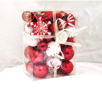 Набор "Шарм - снежинка" — стильные ёлочные игрушки для вашего праздника, изображение 2