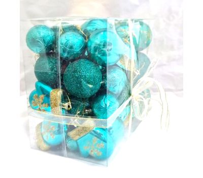 Набор "Изумрудик - снежинка" — элегантные ёлочные украшения для вашего праздника, изображение 2