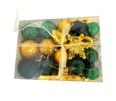 Набор "Изумрудик - снежинка" — элегантные ёлочные украшения для вашего праздника, изображение 2