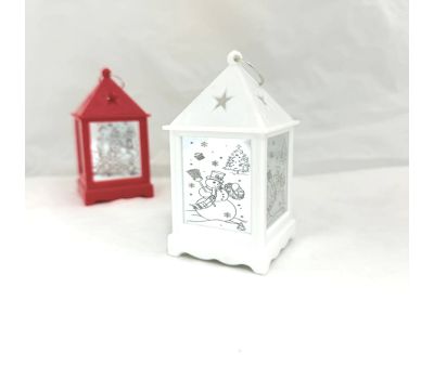 Светодиодная фигура «Белый фонарь с гравюрой Деда Мороза» – праздничное сияние в каждом доме!, изображение 4