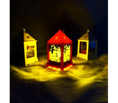 Светодиодный фонарь "Снеговик" с гравюрой и мягким свечением, изображение 2