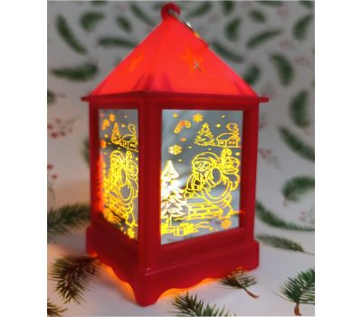 Светодиодный фонарь "Снеговик" с гравюрой и мягким свечением, изображение 5