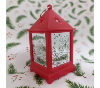 Светодиодный фонарь "Снеговик" с гравюрой и мягким свечением, изображение 4