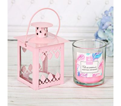 Набор ароматизированной свечи с подсвечником фонарик: создайте атмосферу уюта и романтики!, изображение 2