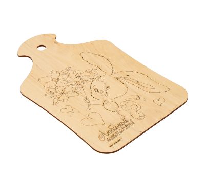 Доска для выжигания «Заяц с букетом» – творчество в каждой линии!, изображение 4