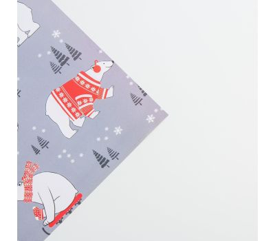 Упаковочная бумага «Белые медведи», 70 х 100 см — стиль для ваших подарков, изображение 4