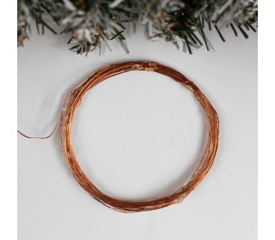 Гирлянда «Нить» 5 м с медной нитью, 50 LED и белым свечением — идеальный выбор для праздничного декора!, изображение 2 Гирлянда «Нить» 5 м с медной нитью, 50 LED и белым свечением — идеальный выбор для праздничного декора!, изображение 2