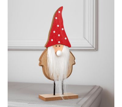 Светодиодная фигура «Дед Мороз» — стильный новогодний декор с тёплым белым свечением, изображение 2