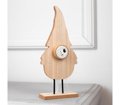 Светодиодная фигура «Дед Мороз» — стильный новогодний декор с тёплым белым свечением, изображение 3