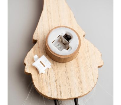 Светодиодная фигура «Дед Мороз» — стильный новогодний декор с тёплым белым свечением, изображение 4