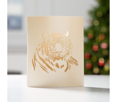 Настольный светильник «Тигр» — стильное и уютное украшение для новогоднего интерьера, изображение 2