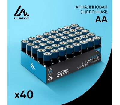 Батарейка алкалиновая Luazon AA (LR6), 4 шт в упаковке — надежное питание для ваших устройств!