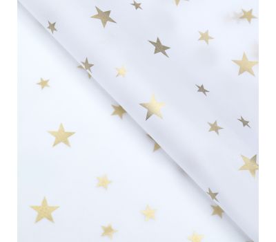 Тонкая упаковочная бумага тишью «Звезды» для новогоднего декора и подарков, изображение 2