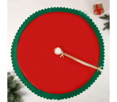 Полянка под ёлку «Зелёные рюши» — украшение для стильного Нового года, изображение 3