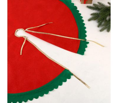 Полянка под ёлку «Зелёные рюши» — украшение для стильного Нового года, изображение 4