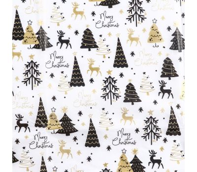 Новогодняя упаковочная бумага тишью «Оленята» — стильное и элегантное решение для ваших подарков, изображение 3
